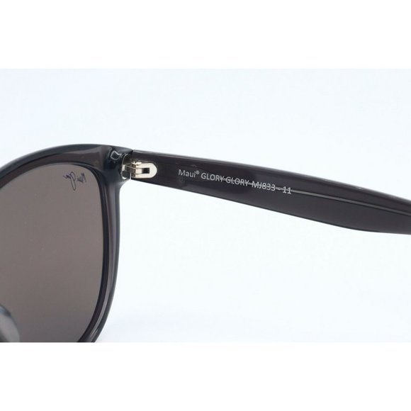 Maui Jim Glory Glory MJ 833-11 Black Sunglasses Polarized Blue Lens 56mm (B) main image 5